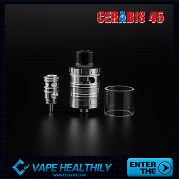 Cerabis 45 tank from Ceravape cottonless ceramic coil